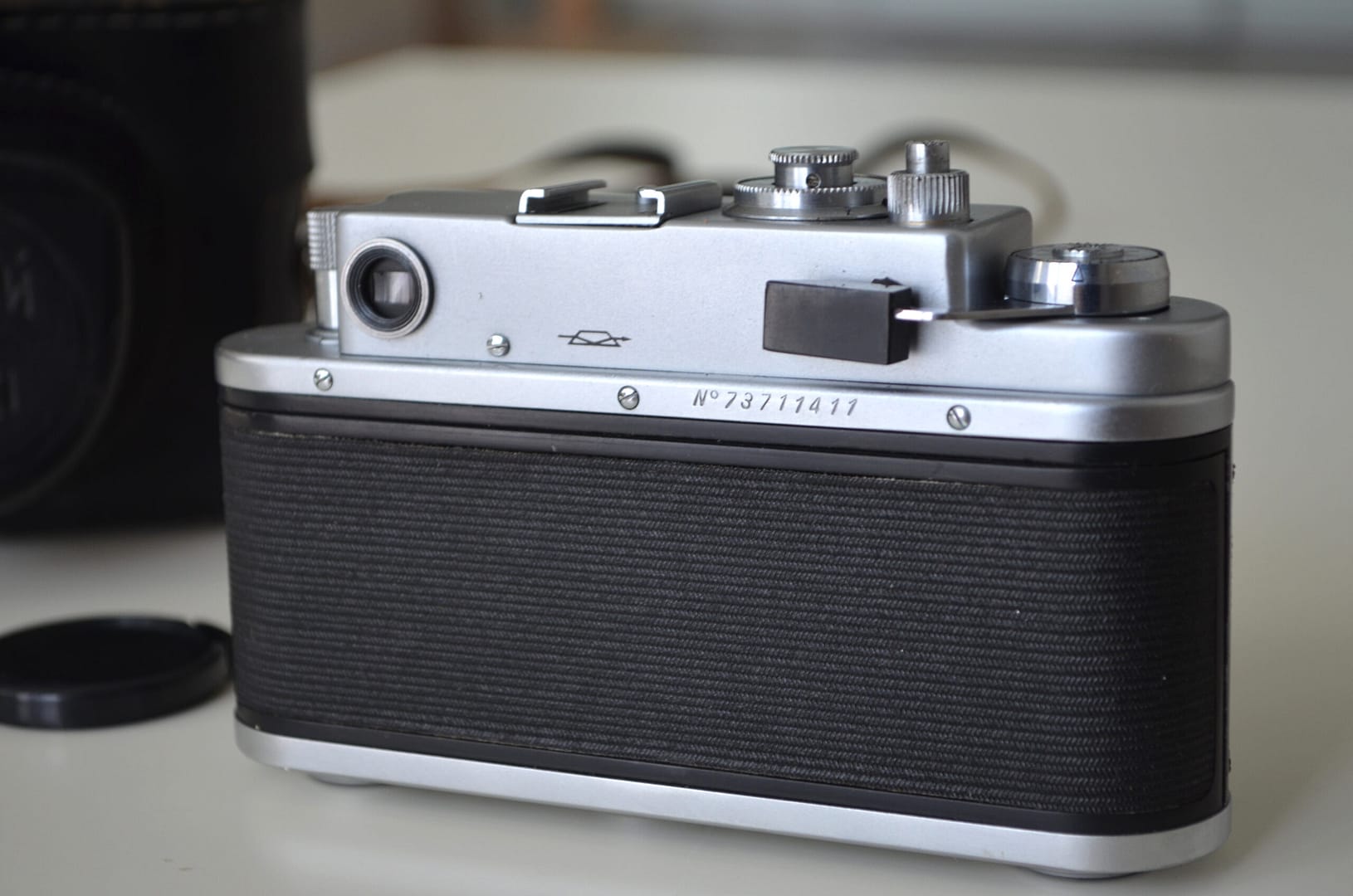 Zorki 4k Soviet Rangefinder Camera 35mm with Jupiter 8 2/50mm S/N 73711411 - Image 4