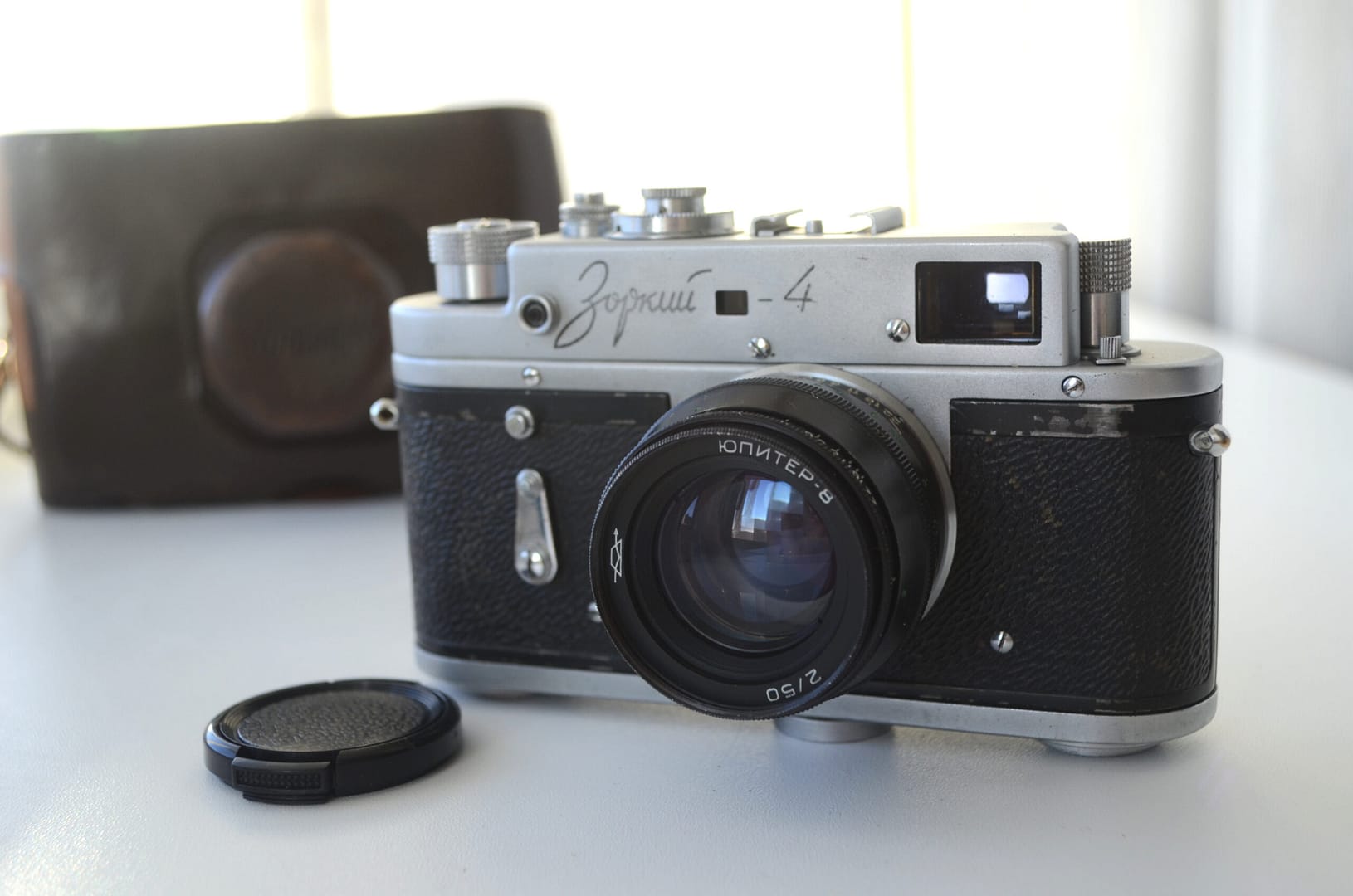 Zorki 4 Soviet Rangefinder Camera 35mm with Jupiter 8 2/50mm S/N 6346780