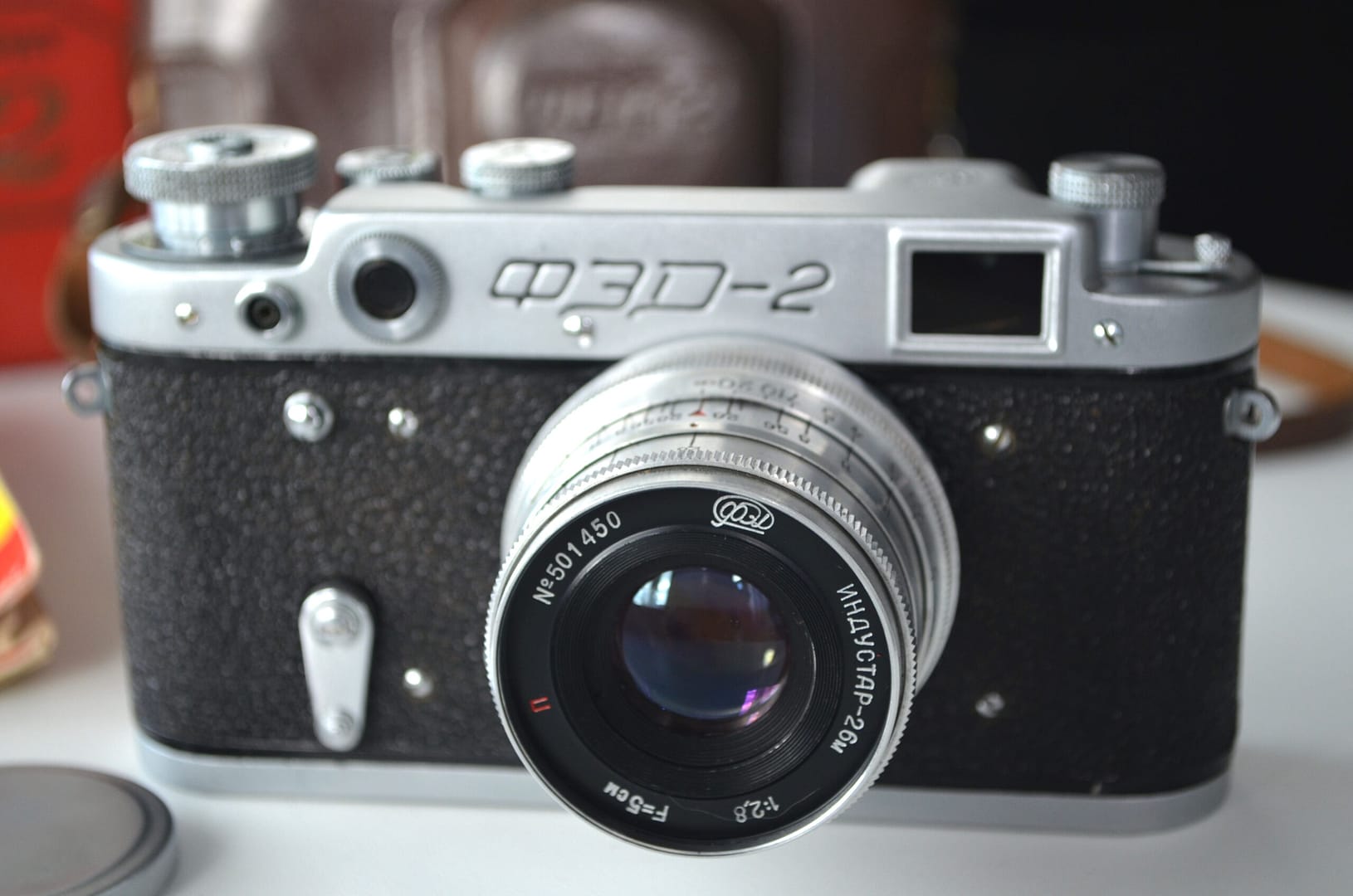 FED-2 INDUSTAR-26M 5cm f2.8＆コムラ105/2.8 Industar-26m 1: 2,8 F = 5 cm P (FED). Review from Rodion