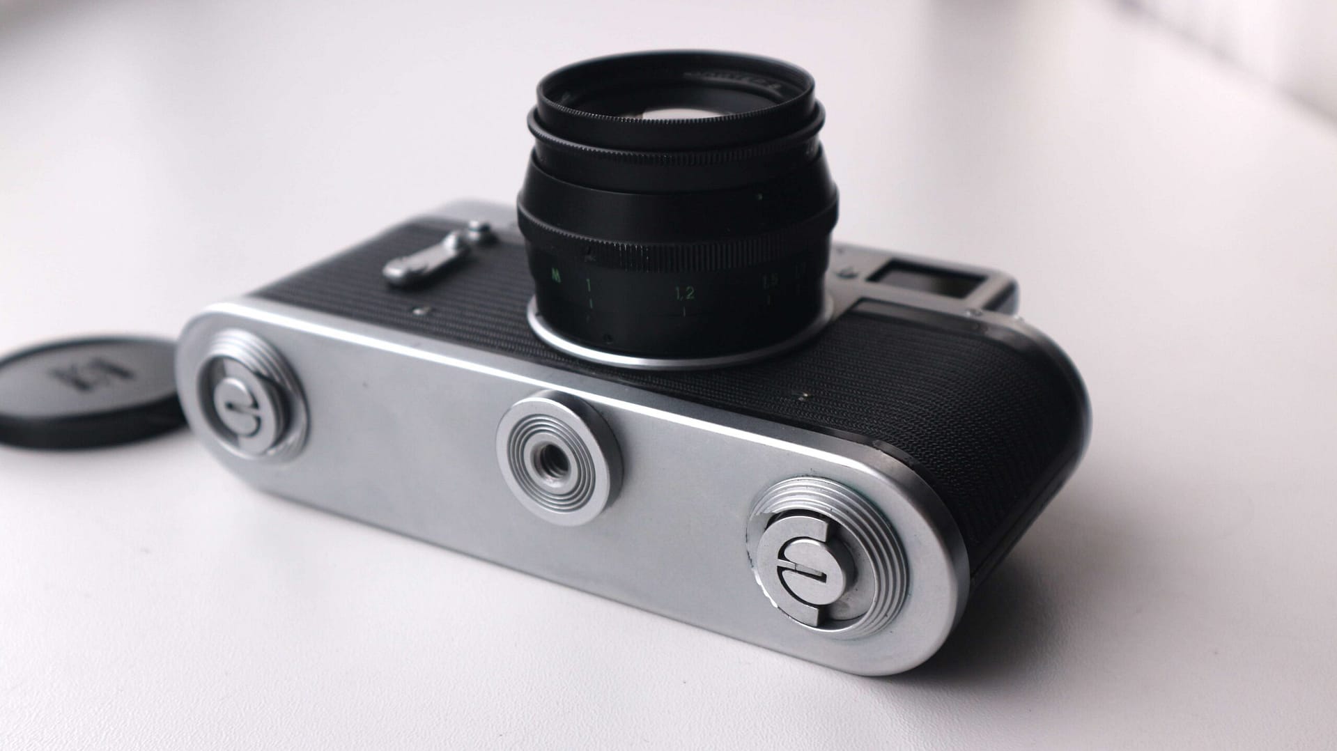 Zorki 4k Soviet Rangefinder Camera 35mm with Jupiter 8 2/50mm S/N 76735043 - Image 4