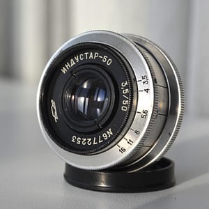 Industar 50 3,5/50 M39 KMZ soviet lens for SLR S/N: 6772253