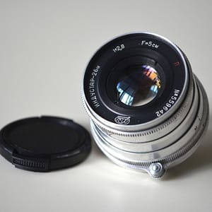 Industar 26m Red P 2,8/50mm M39 soviet rangefinder lens S/N: 559642