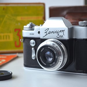 Zenit 3m Soviet 35mm SLR Camera Industar 50 3.5/50mm in original box