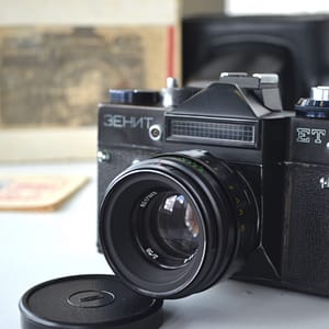 Zenit ET Soviet 35mm SLR Camera with Helios 44-2 2/58mm Lens M42