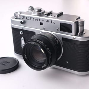 Zorki 4k Soviet Rangefinder Camera 35mm with Jupiter 8 2/50mm S/N 76735043