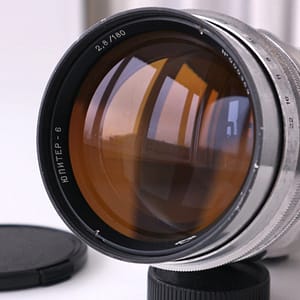 JUPITER-6 f2,8/180mm Soviet long-focus lens for SLR m39/m42 S/N 000369