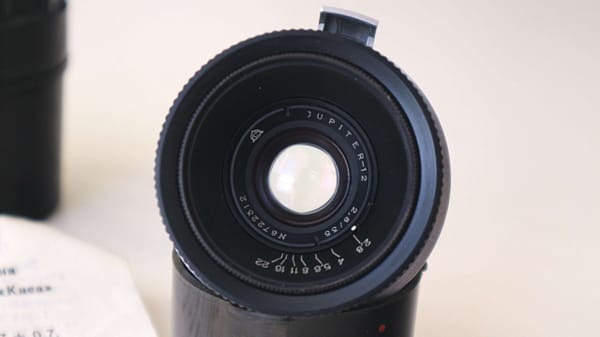 Jupiter-12 35mm f/2.8 Soviet Rangefinder Lens in Kiev-Contax