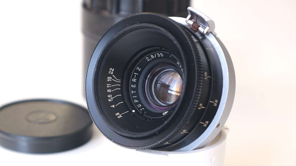 Jupiter 12 35mm f/2.8 Soviet Rangefinder Lens in Kiev-Contax mount