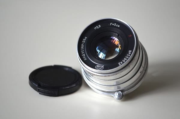 Industar 26m Red P 2,8/50mm M39 soviet rangefinder lens S/N: 559642