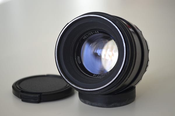 Zebra Helios 44 f2 58mm m42 BelOMO Soviet lens S/N 8047716