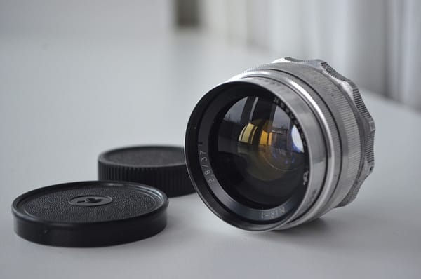 Silver Mir 1 2,8/37mm Brussel soviet wide angle lens m42 S/N 6908163 - Image 2