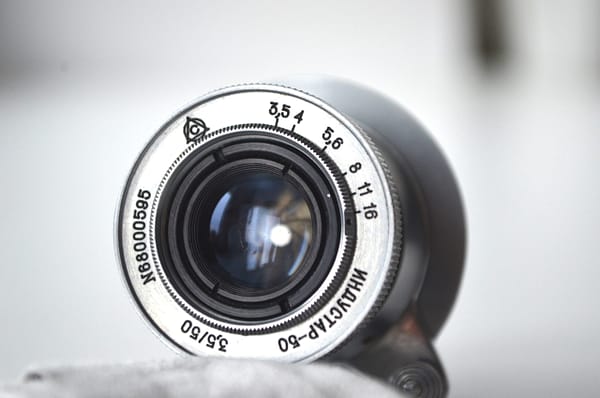 Industar 50 3,5/50 M39 KMZ soviet rangefinder lens S/N: 68000595