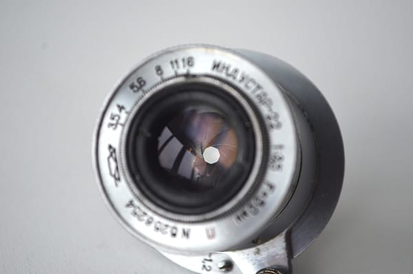 Industar 22 3,5/50 M39 KMZ soviet rangefinder lens S/N: 5258254