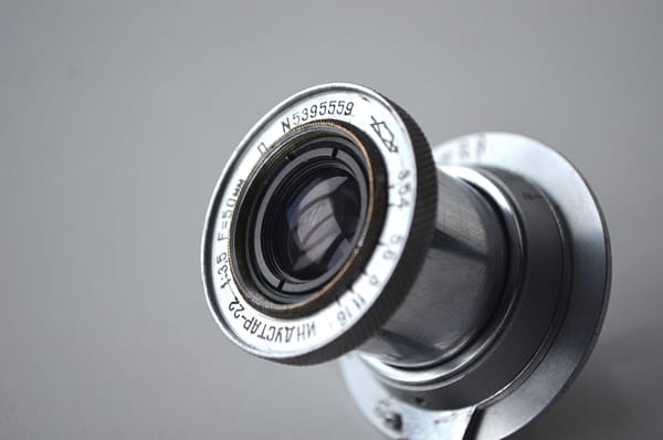 Industar 22 3,5/50 m39 KMZ soviet rangefinder lens S/N: 5395559 - Image 2