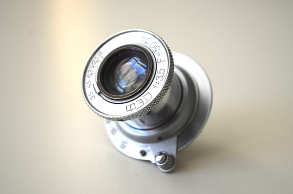 FED Industar 10 3,5/50 M39 soviet rangefinder lens S/N: 3681
