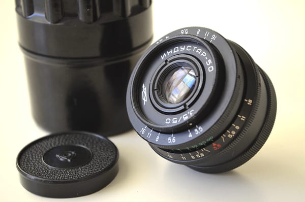 Industar 50 3,5/50 M39 KMZ soviet rangefinder lens S/N: 7349635