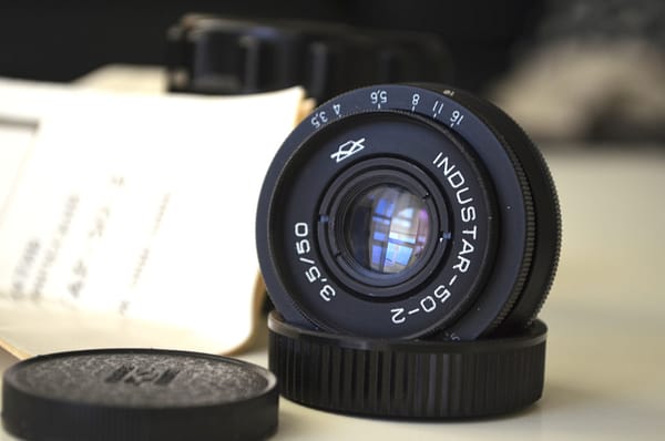 Industar 50 3,5/50 M42 KMZ soviet lens for SLR S/N: 80107701