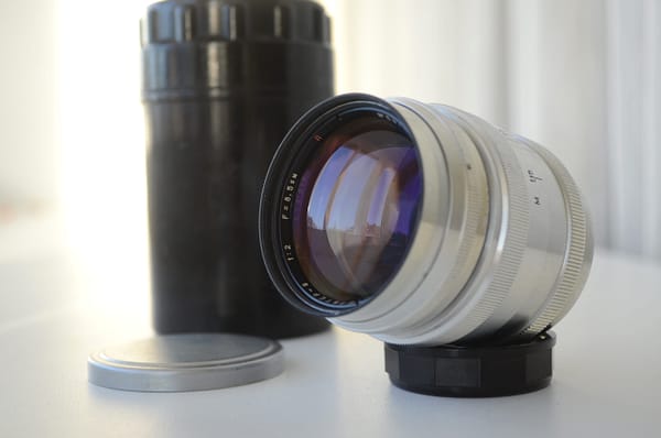 Jupiter 9 f2 85mm Rangefinder Red P lens m39/LSM S/N 5910196