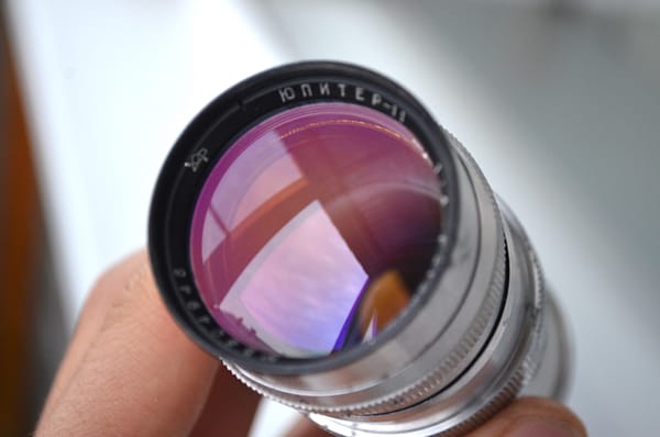 JUPITER 11 4/135mm M39 rangefinder soviet lens s/n 5804948 - Image 2