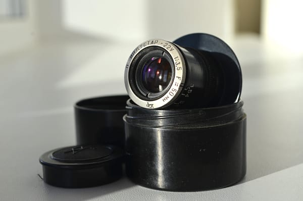 Rare INDUSTAR 22U Red P M39 VTG Enlarger Brass 50mm Lens