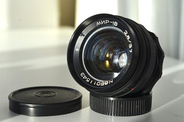 Mir 1B 37mm f2.8 Soviet Wide Angle Lens m42 s/n: 86011543