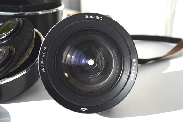 Early MIR 20M wide angle f/3,5 20mm Lens M42 mount s/n 870188 - Image 2