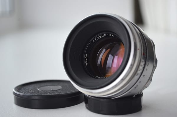 Rare HELIOS 44 KMZ Lens M39 Silver 13 blades S/N 0233545