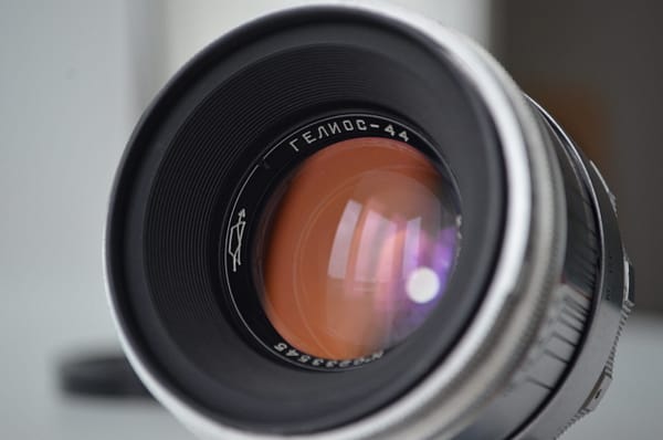 Rare HELIOS 44 KMZ Lens M39 Silver 13 blades S/N 0233545 - Image 2