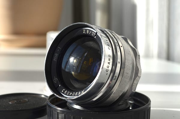 Silver Mir 1 2,8/37mm soviet wide angle lens m39 S/N 014470