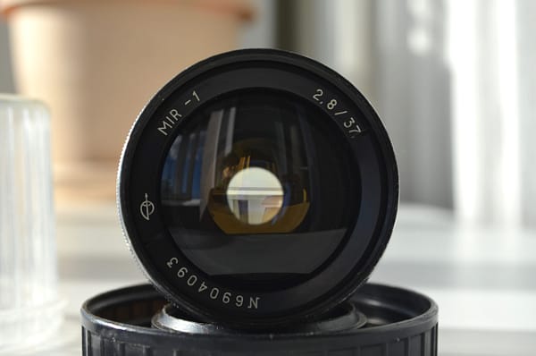 Silver Mir 1 2,8/37mm soviet wide angle lens m39 S/N 014470 - Image 2