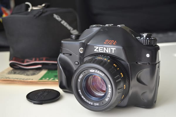 Zenit 212k Soviet 35mm SLR Camera with MC Zenitar K2 2/50mm Pentax K-mount